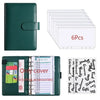 A6 PU Leather Budget Binder with Cash Envelope Organizer
