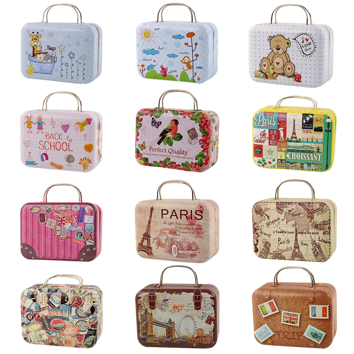Doll Accessory Set with Suitcase for 11.5-Inch BJD Dolls