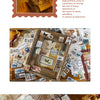 Vintage Stamp Tape Stickers Roll for Journals and Crafts
