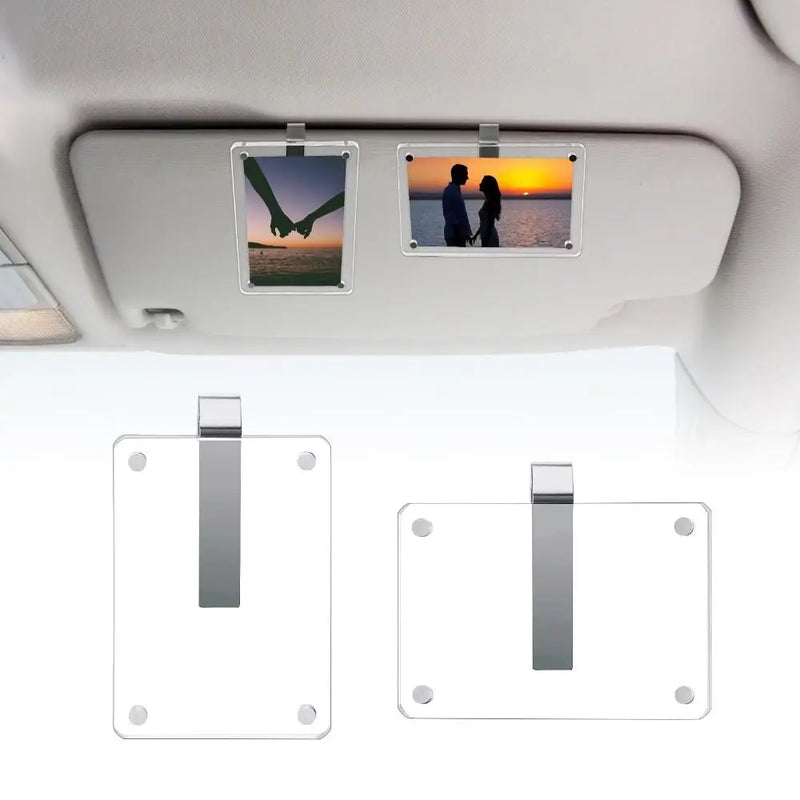 Magnetic Car Sun Visor Photo Frame