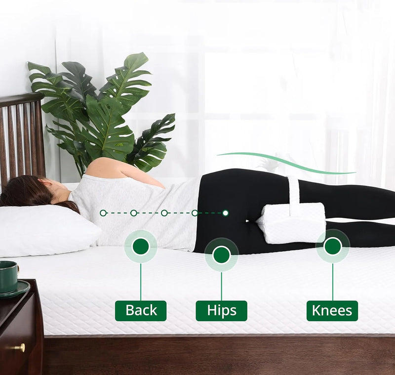 Adjustable Memory Foam Knee Pillow for Side Sleepers