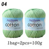 Premium 100% Cotton Yarn – Medium-Fine Weight for All-Season Knitting