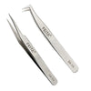 A pair of stainless steel tweezers with markings 5A-SA and 6A-SA are shown against a white background.