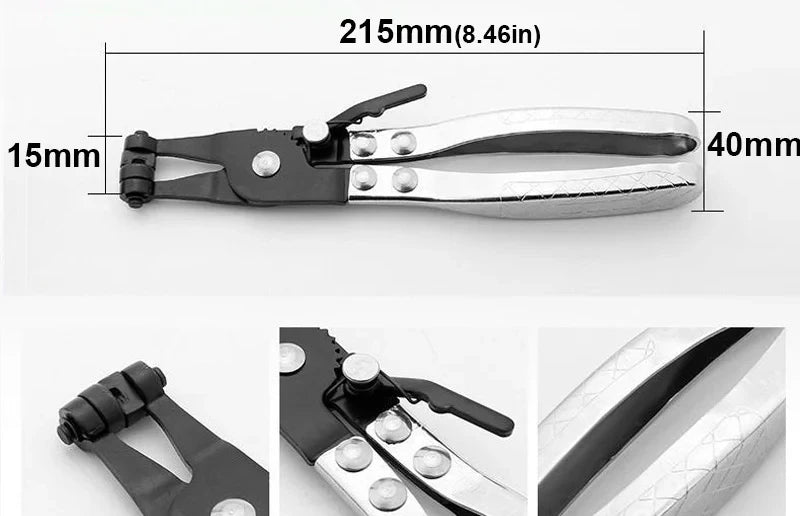 Flexible Long Reach Hose Clamp Pliers Set