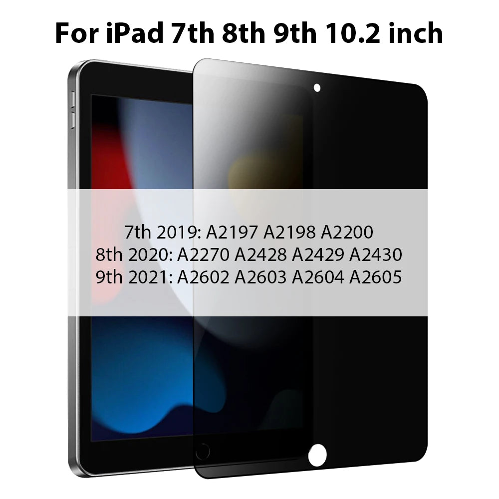 Privacy Shield Tempered Glass Screen Protector for iPad