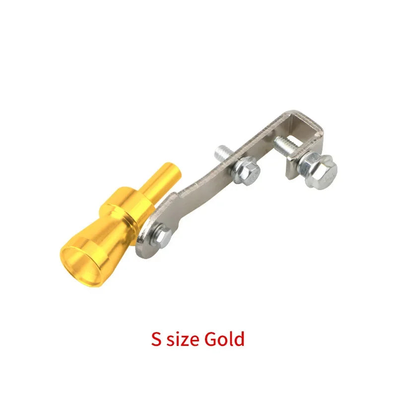 Gold S size exhaust turbine whistle for cars and motorcycles