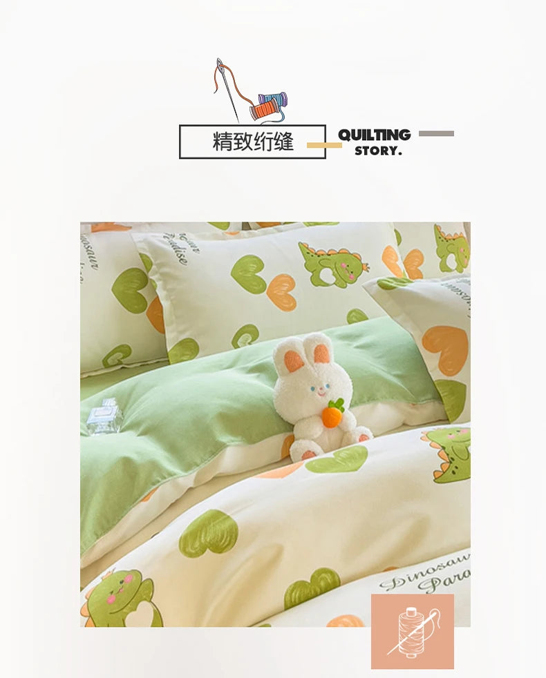 Brushed Polyester Duvet Cover with Matching Pillowcases