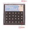 Rhinestone Nose Stud Set - 24-Piece Collection