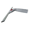 A gray multi-purpose glass cleaning squeegee with a silicone blade and red handle.