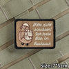 Funny Tactical Morale Patch with Hook and Loop Backing