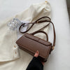 Vintage-Style PU Leather Crossbody Bag