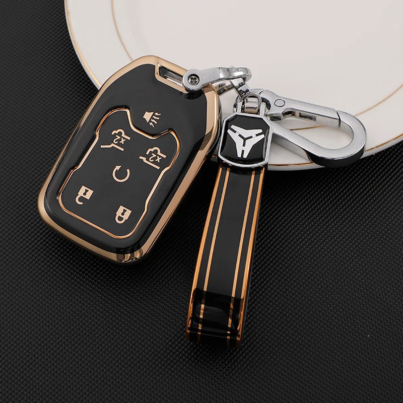 TPU Smart Key Fob Cover for GMC & Chevrolet Trucks and SUVs