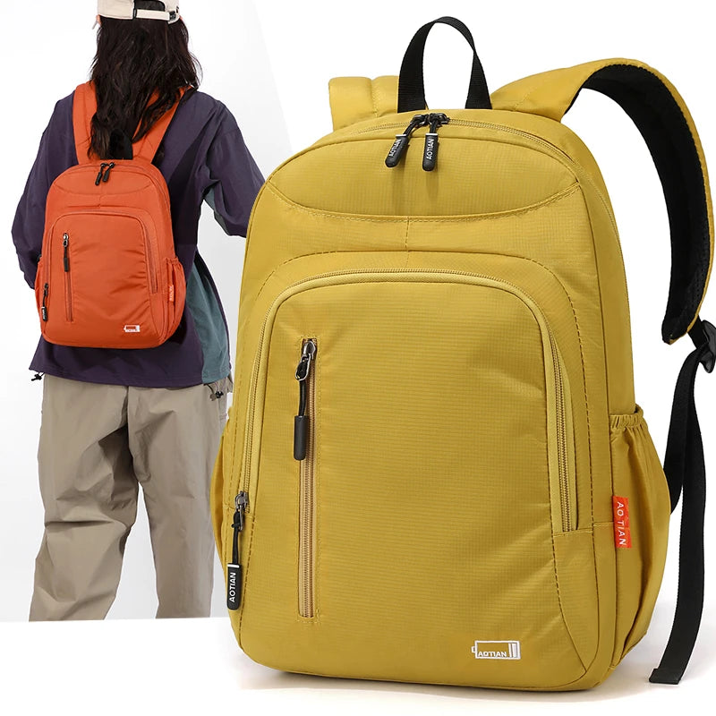 Water-Resistant Oxford Daypack for Women with Laptop Compartment