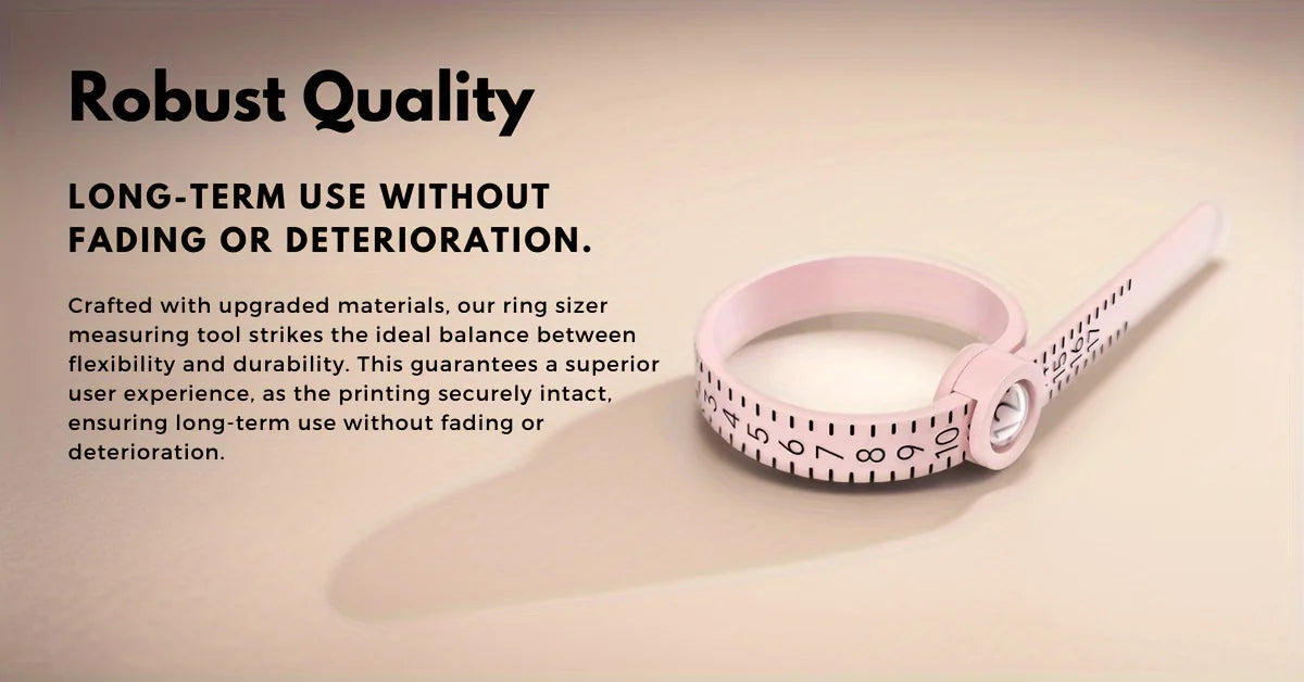Ring Sizer with Magnifying Glass for Accurate Measurement