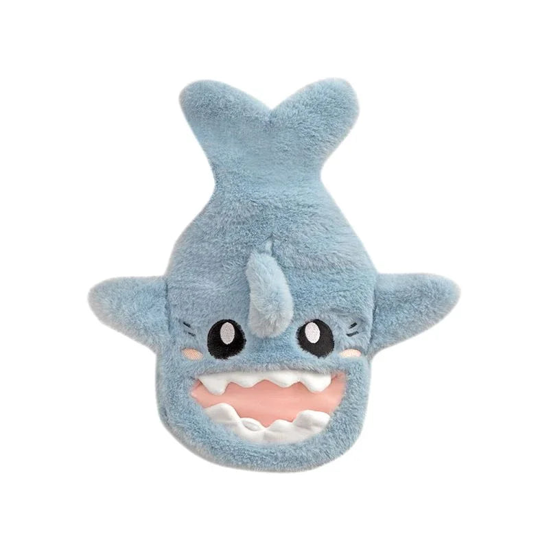 Plush Shark Hot Water Bottle with Detachable Cover