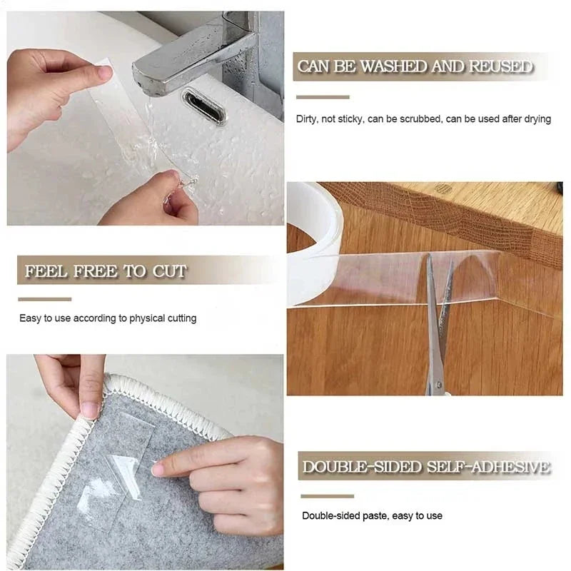 Ultra-Strong Double-Sided Mounting Tape for Home & Office