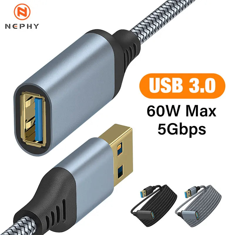 Nylon Braided USB 3.0 Extension Cable