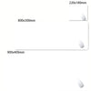 A set of oversized non-slip desk mats in various sizes, including 220x180mm, 800x300mm, and 900x400mm.