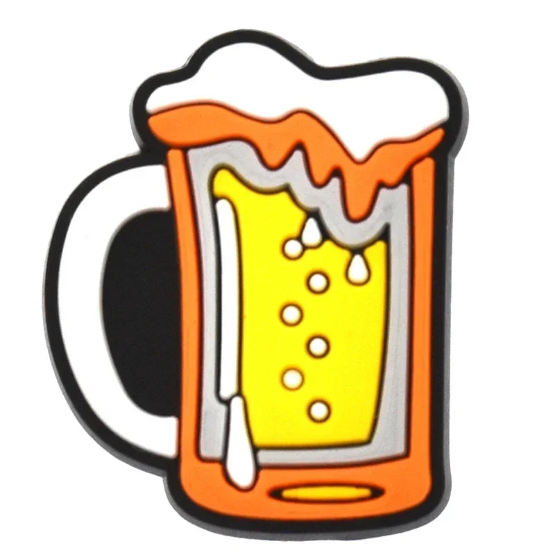 Beer Mug Shoe Charms for Crocs