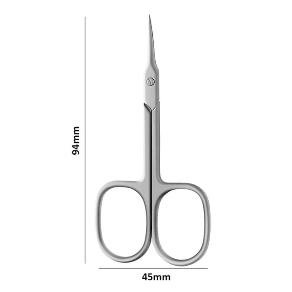 Precision Stainless Steel Cuticle Scissors with Curved Blade