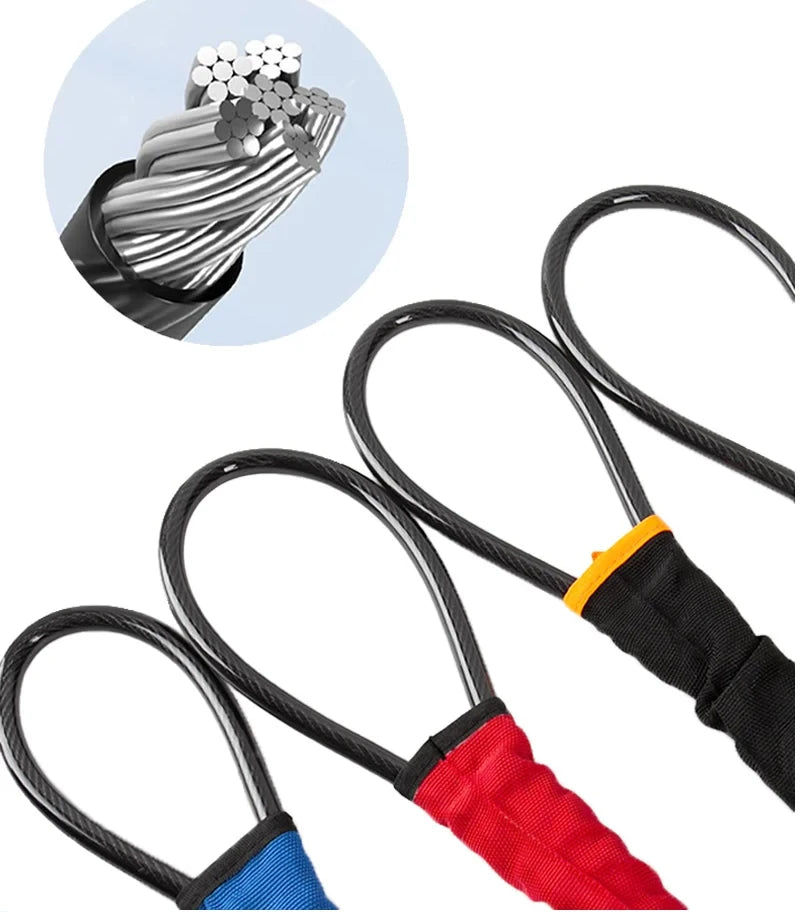 Universal Steering Wheel and Seat Belt Anti-Theft Lock with 2 Keys