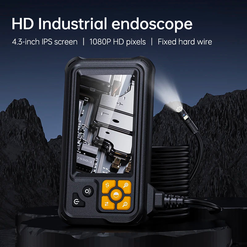 4.3" IPS Dual-Lens Inspection Camera with 1080P HD & IP67 Waterproofing