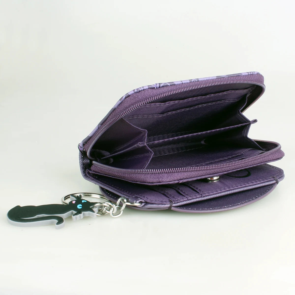 Anime Cartoon Zip-Around Wallet with Keychain