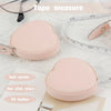 Pink PU leather tape measure with a heart-shaped case and a measuring tape visible.