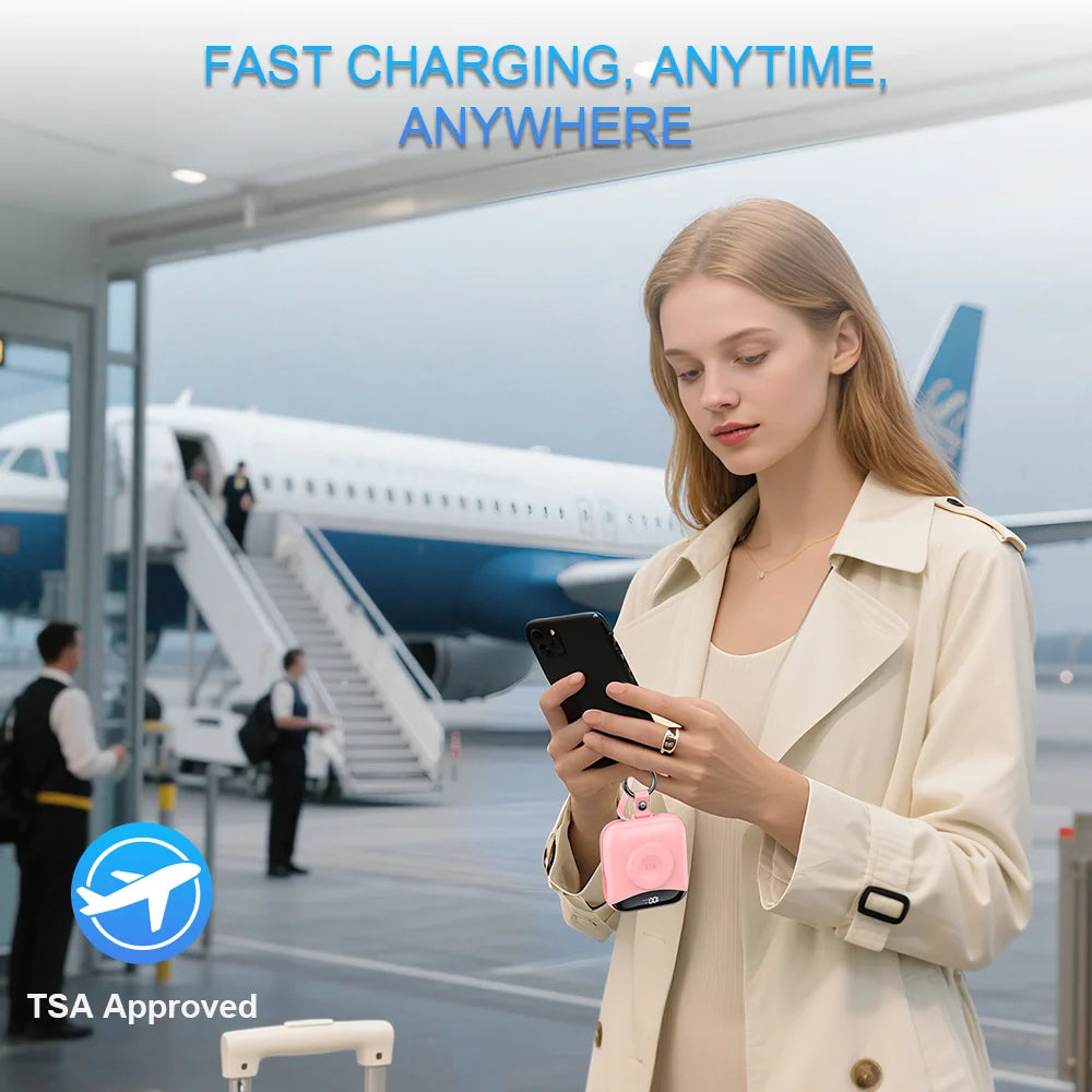 4-in-1 Fast Charging Power Bank with Built-In Cables and LED Display