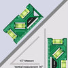 Magnetic Pocket Level Gauge with 3-Axis Precision