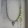 Collar de Borla de Cristal Elegante para Mujeres