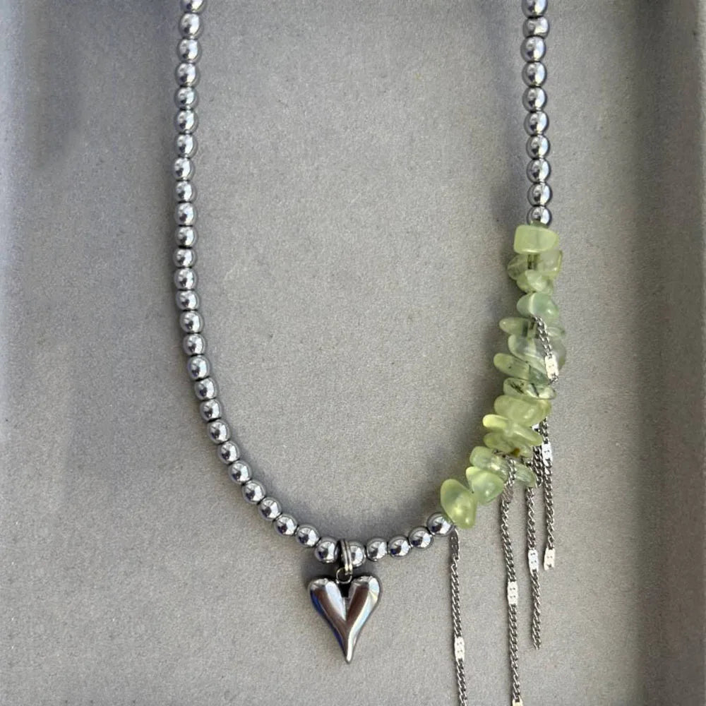 Collar de Borla de Cristal Elegante para Mujeres