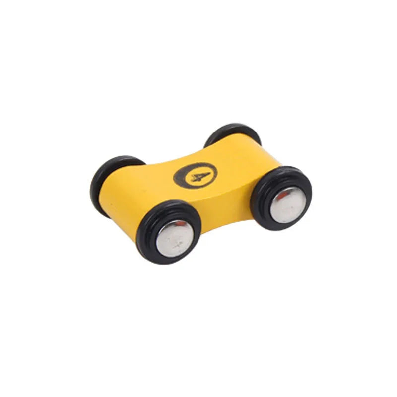 Wooden Push-and-Go Race Cars for Kids – Set of 4 Mini Toy Vehicles