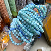 Bracelet en perles de Larimar naturel et cuivre