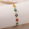Evil Eye Charm Bracelet in Stainless Steel