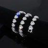 Sparkling Rhinestone Statement Necklace and Bracelet Set