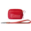 Checkered Card Case Wallet with Detachable Keychain and ID Window