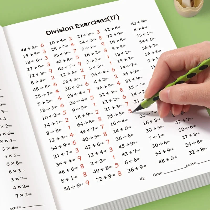 48-Page Multiplication & Division Workbook for Kids