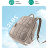 Quilted Casual Daypack with Padded Laptop Compartment