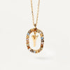 925 Sterling Silver Initial Letter Pendant Necklace