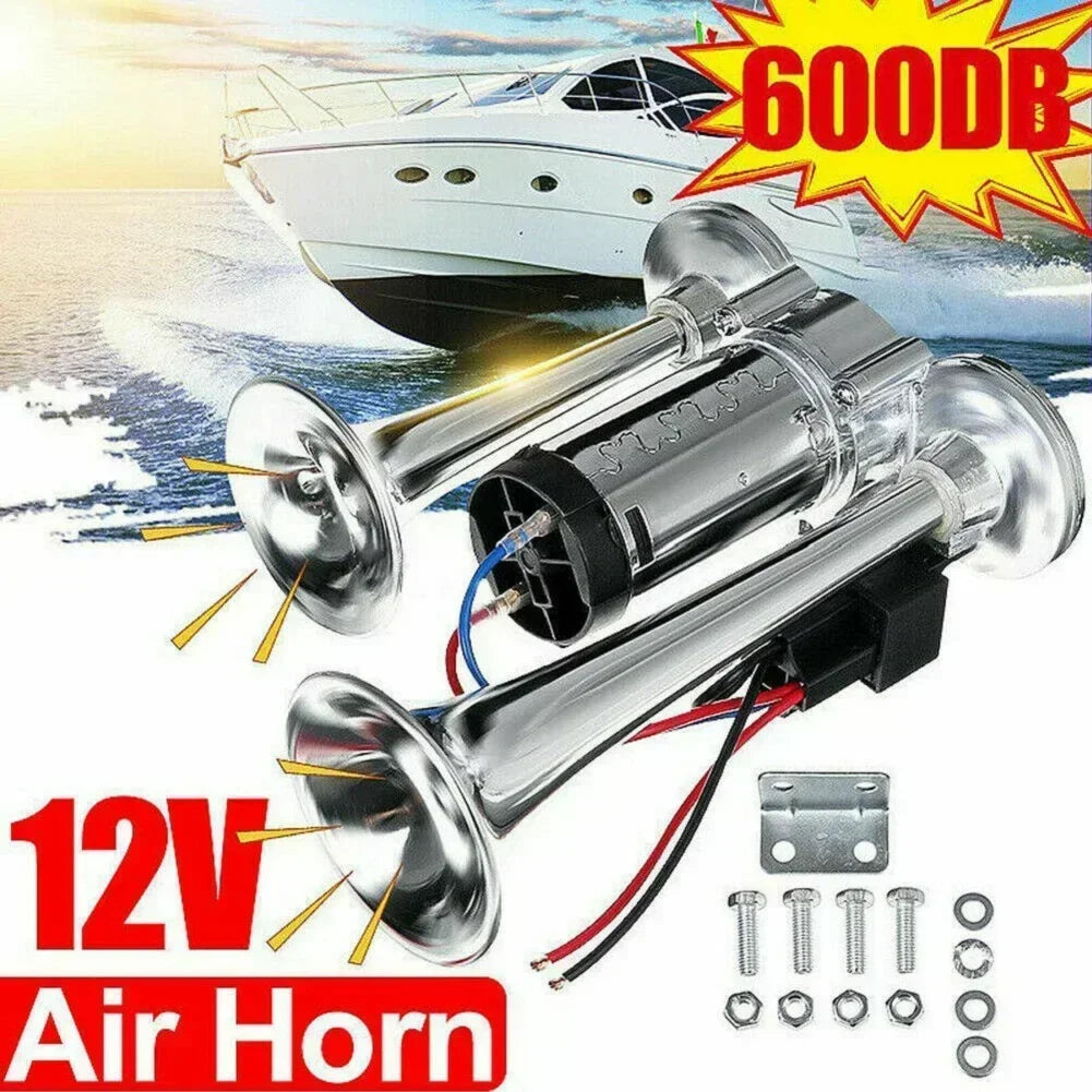 Dual Trumpet Air Horn Kit with Compressor