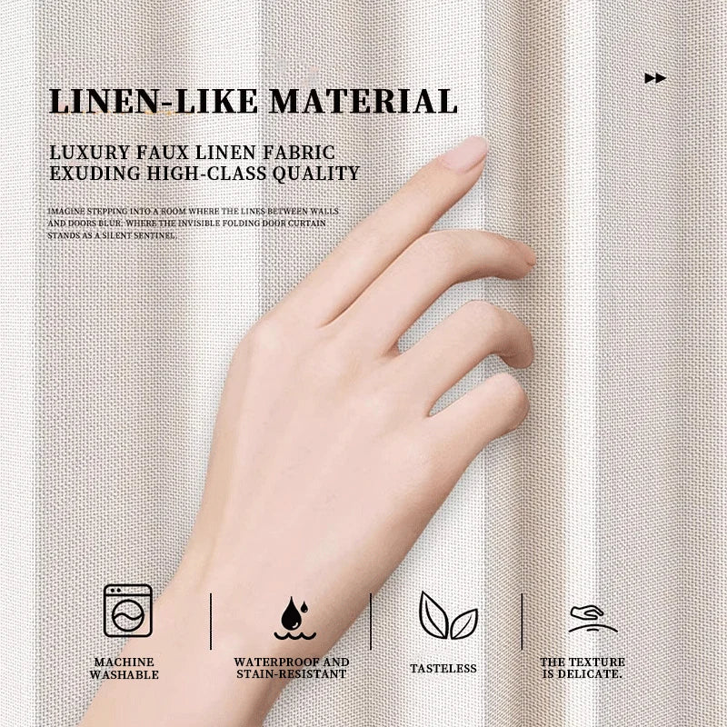 No-Drill Folding Door Screen with Magnetic Closure