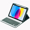 Bluetooth Keyboard Case for iPad with Detachable Keyboard & Pencil Holder