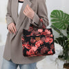 Large Capacity Canvas Tote Bag with Zipper Closure