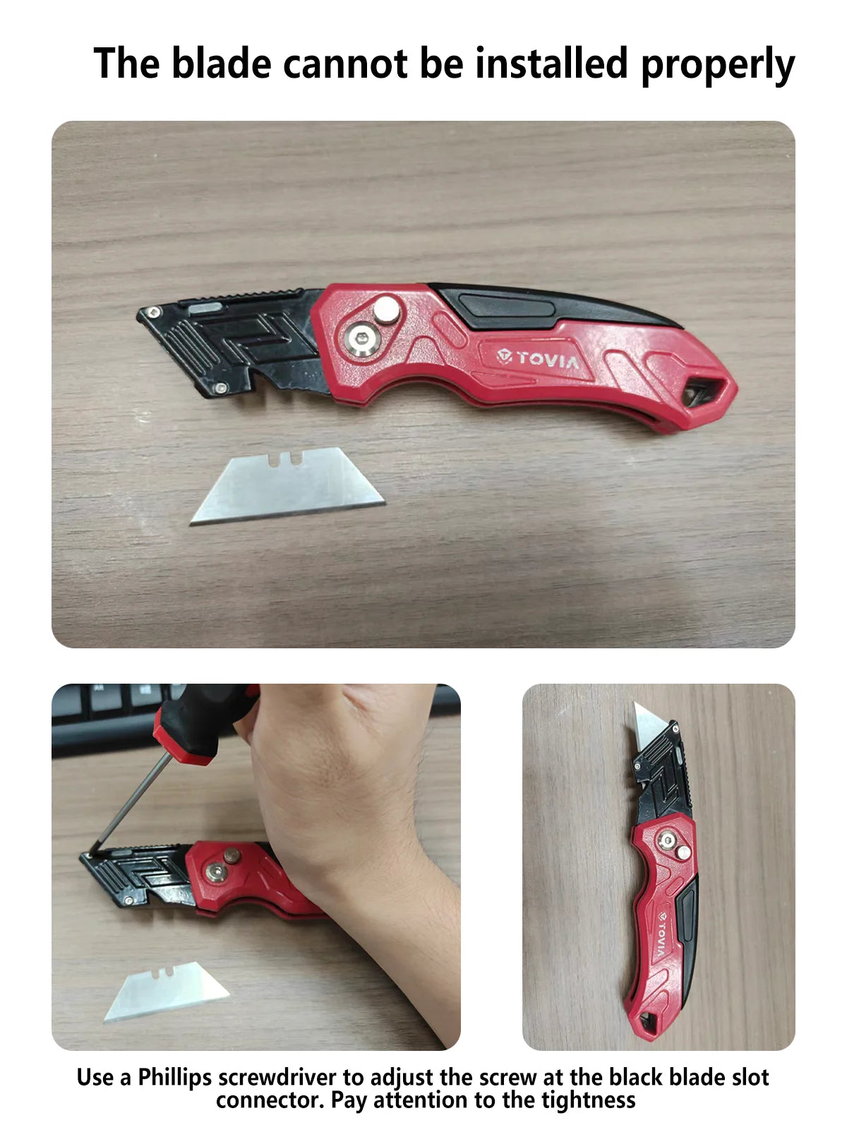 Folding Utility Knife with Built-In Blade Storage and Gut Hook