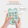 Baby Teething Gloves with Cartoon Bear Design