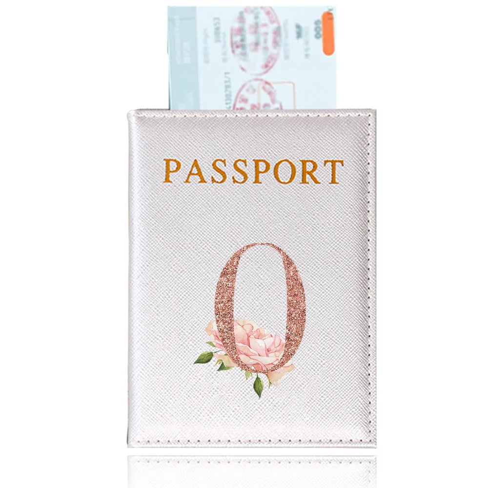 Elegant Rose Gold Passport Cover