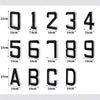 Modern Solar-Powered LED House Number Sign