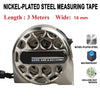 Stainless Steel Retractable Tape Measure – Anti-Corrosion, Easy-Read, Ideal for Woodworking