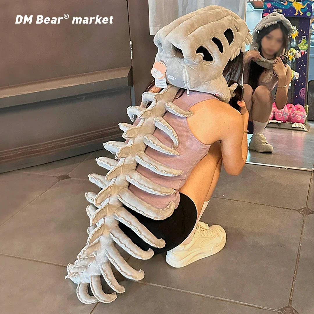 Accessoire Masque Tête de Dinosaures Os